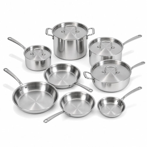 13-piece stainless steel cookware set