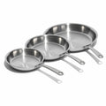 5-ply stainless steel frying pan set, three pans