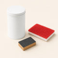 Three-piece stainless steel cleaning kit