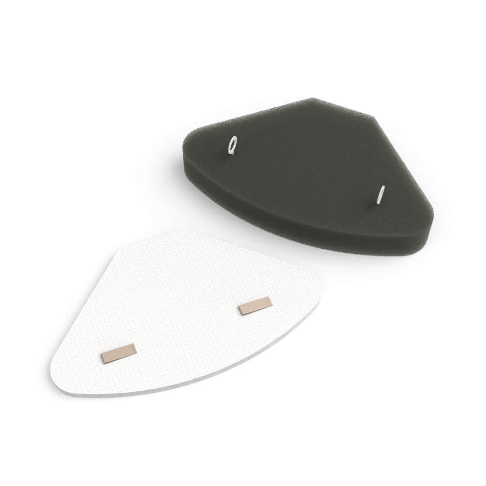 Felt and foam pre-motor filter set for the dock