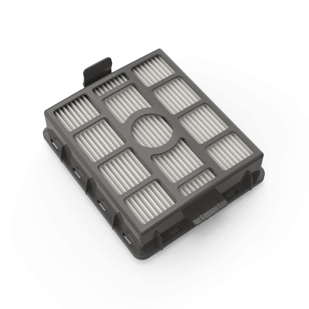 Post-motor HEPA filter for the auto-empty dock