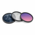 Set of three magnetic creative lens filters