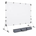 Foldable portable outdoor projection screen with carry bag