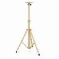 Adjustable portable projector floor stand in light gold