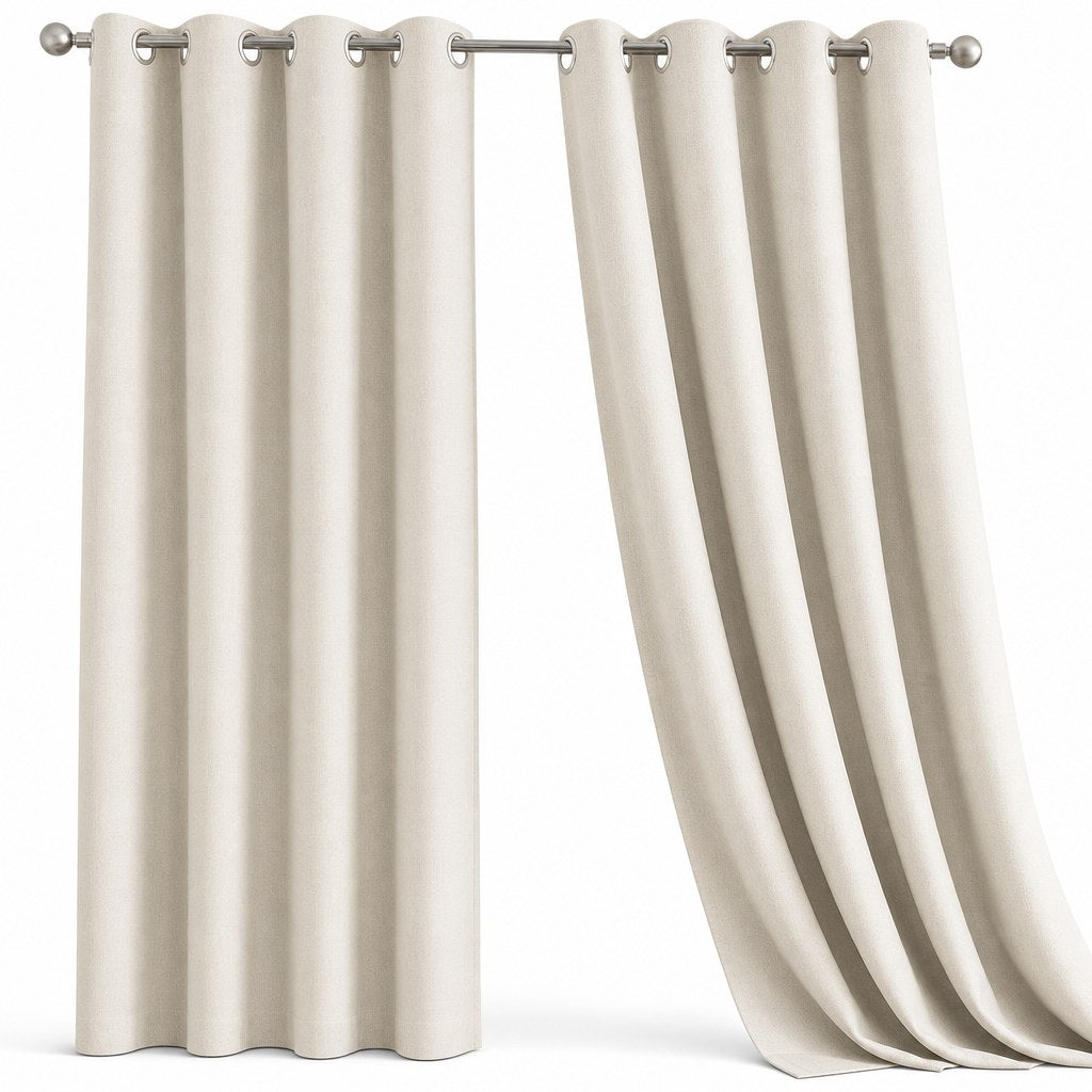 Blackout thermal curtains, set of two panels