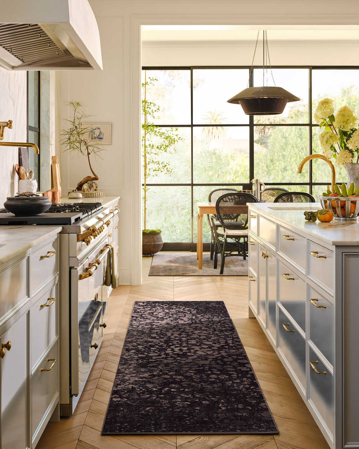 Terran Burgundy rug in a real home