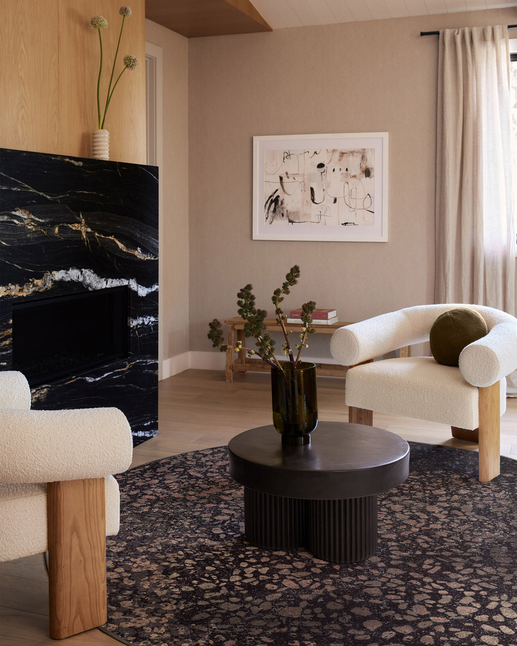 Terran Burgundy rug in a real home
