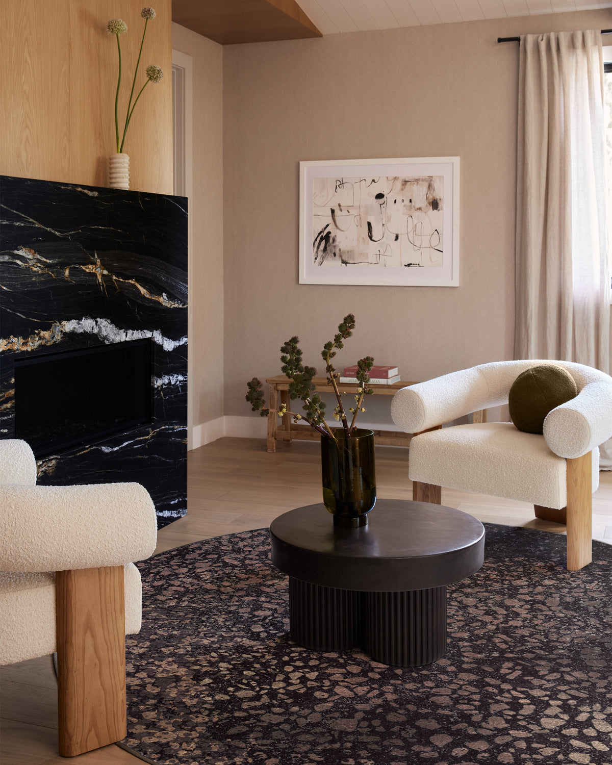 Terran Burgundy rug in a real home