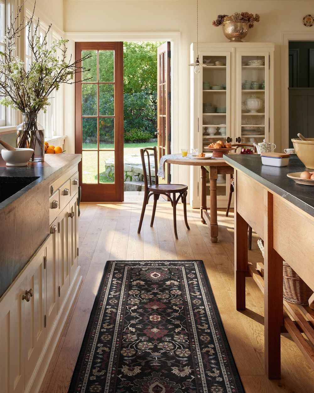 Calabria washable rug in a real home