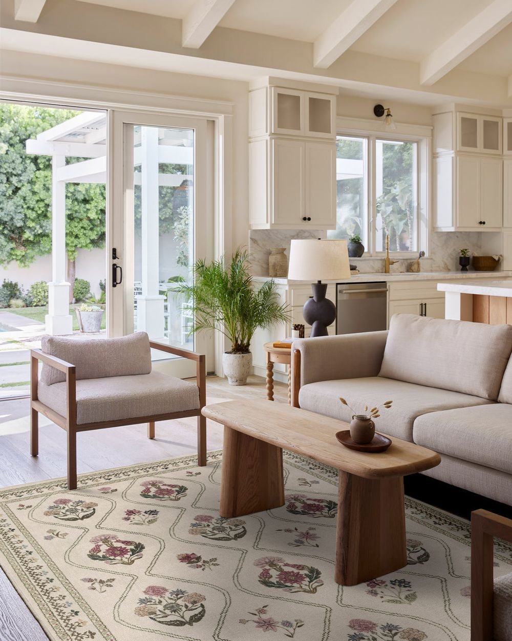 Olivia washable rug in a real home