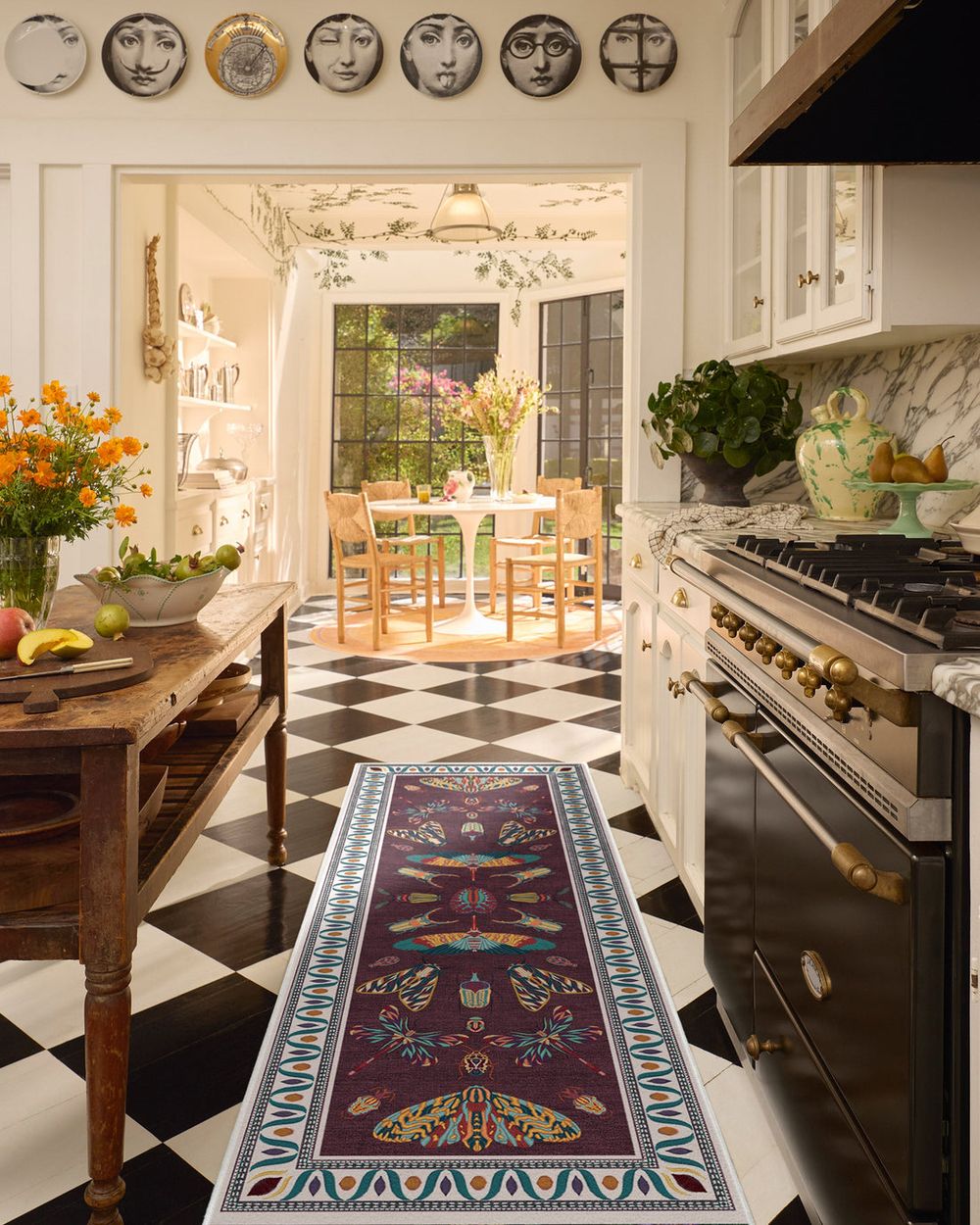 Flutterby washable rug in a real home