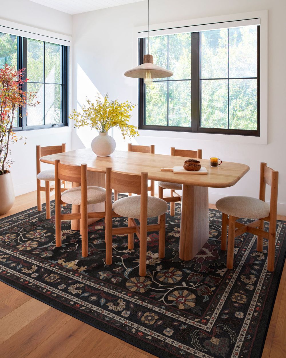 Calabria washable rug in a real home
