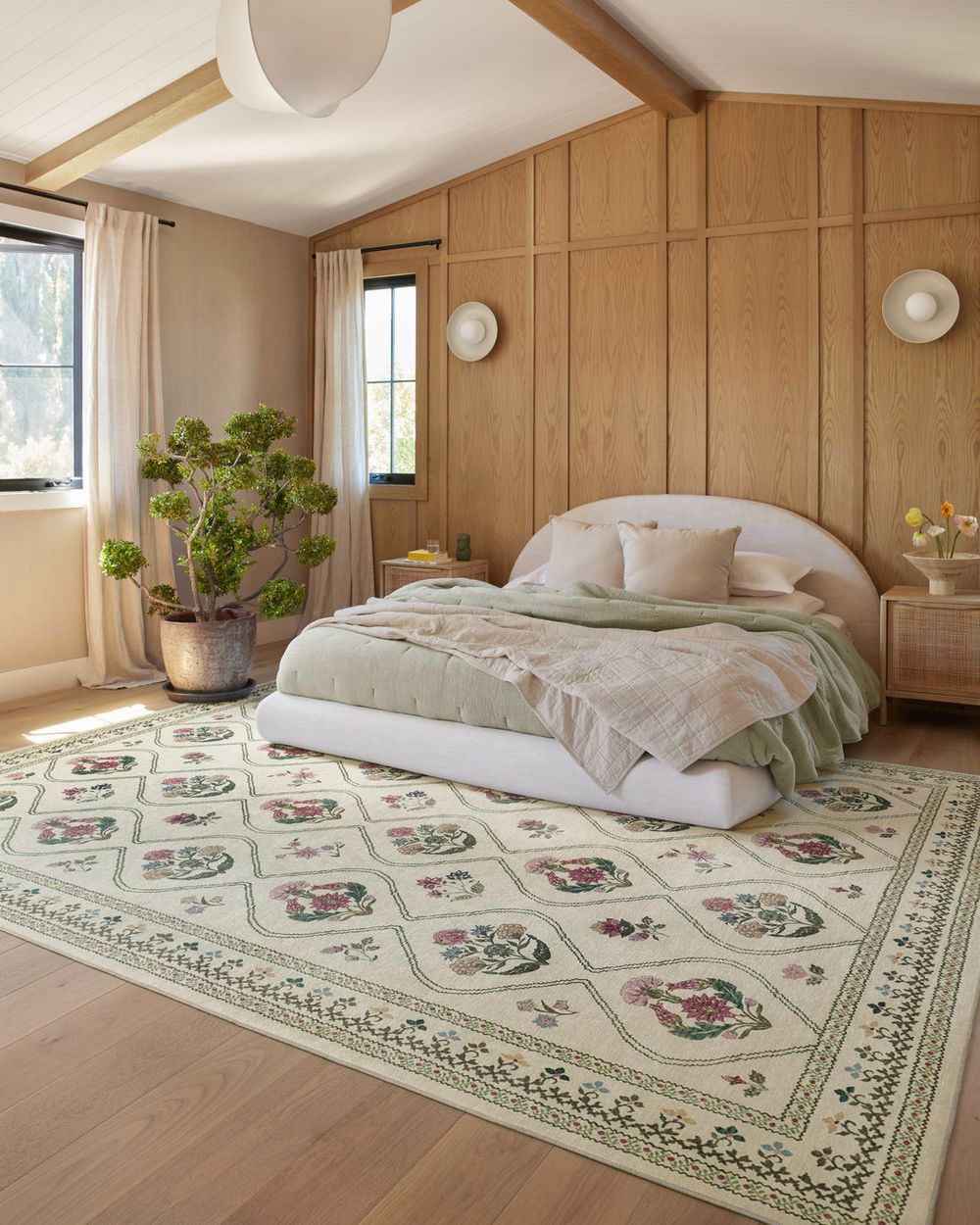 Olivia washable rug in a real home