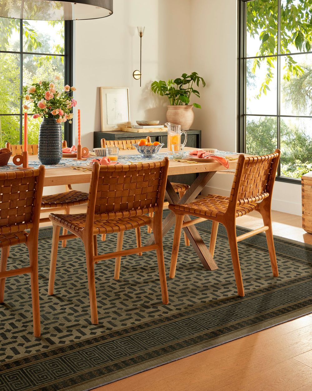 Kairos washable rug in a real home