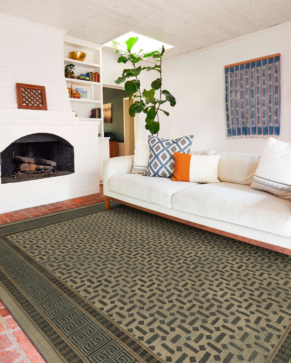 Kairos washable rug in a real home