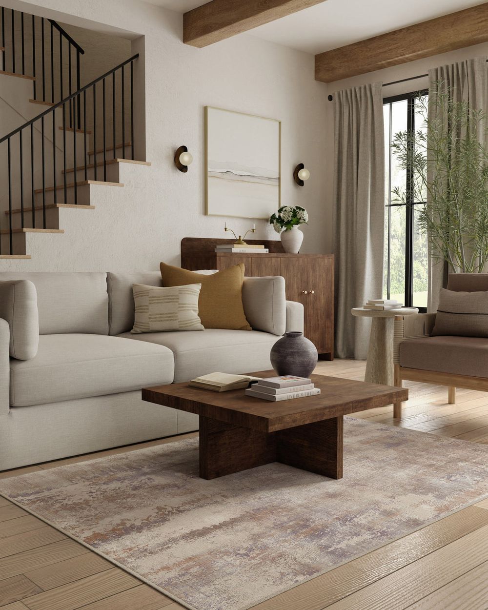 Alister washable rug in a real home
