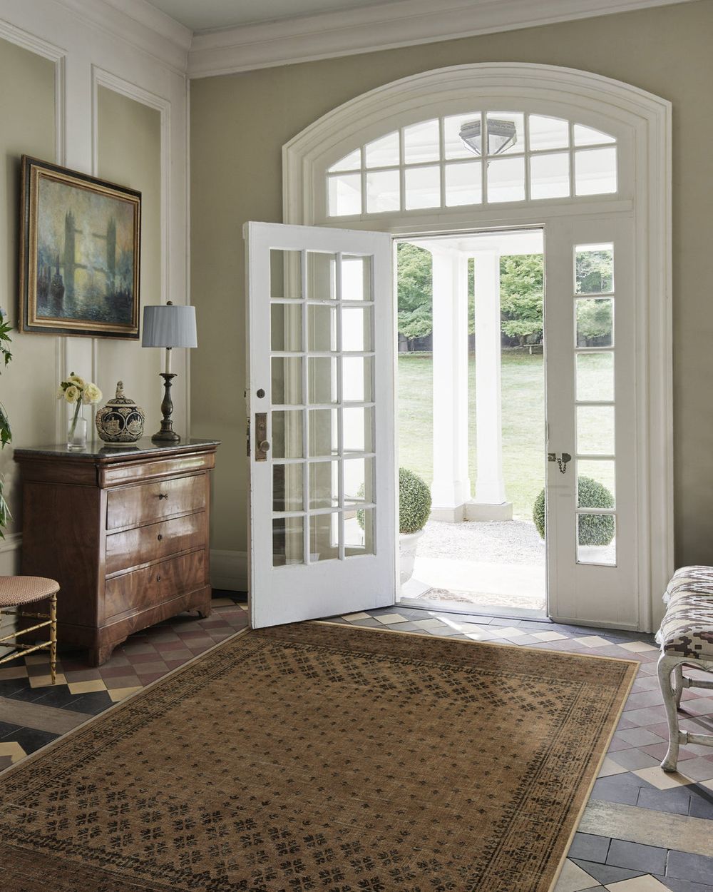 Fernanda washable rug in a real home