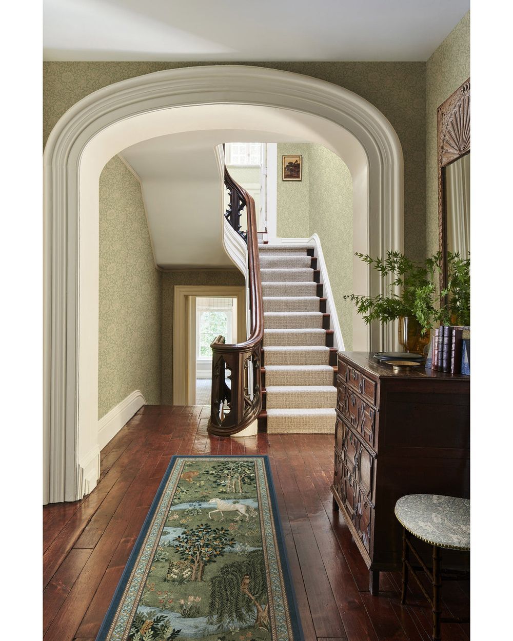 Owl washable rug in a real home
