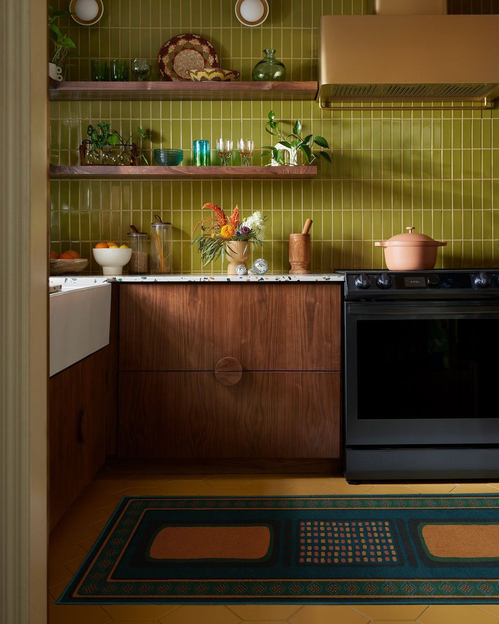 Nerissa washable rug in a real home