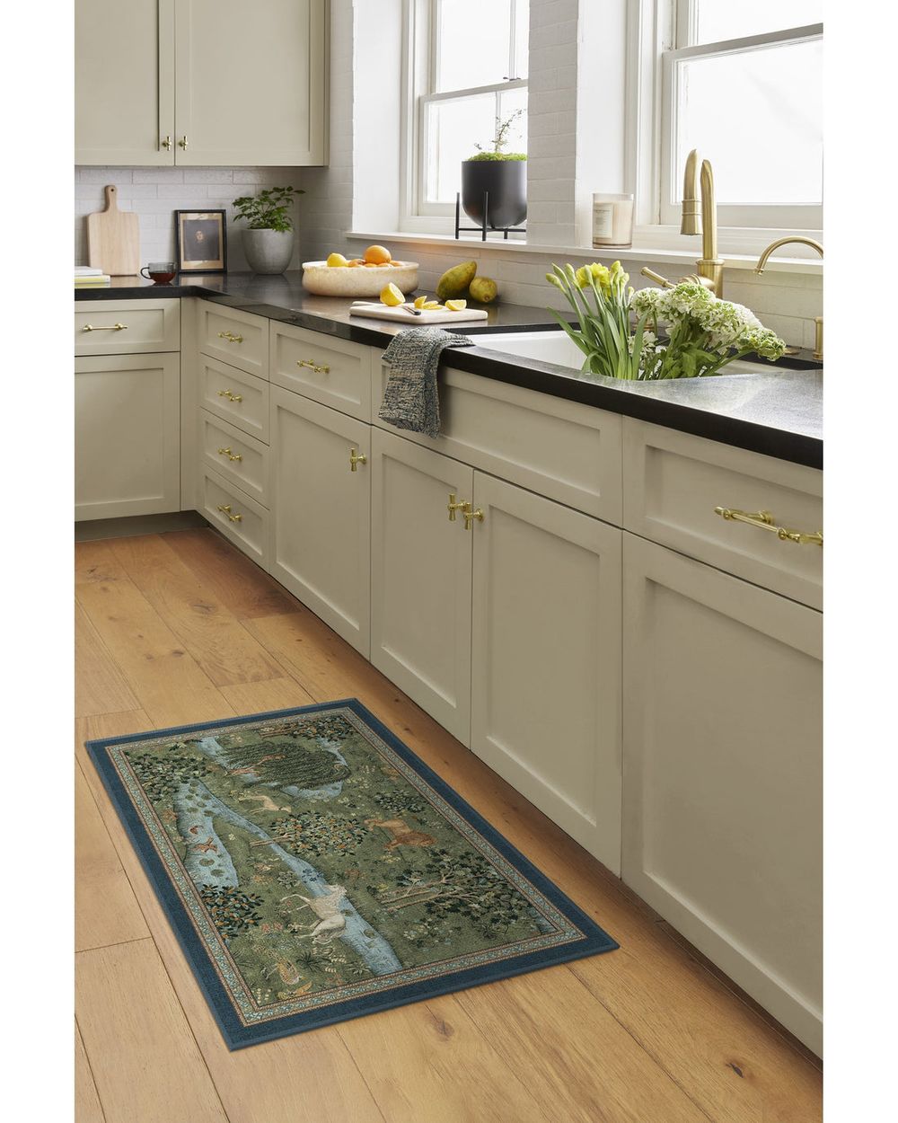 Owl washable rug in a real home