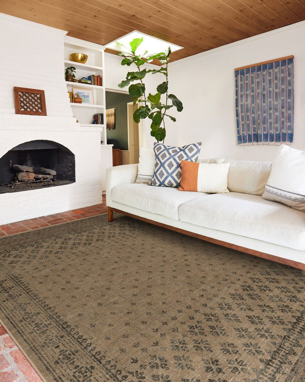 Fernanda washable rug in a real home