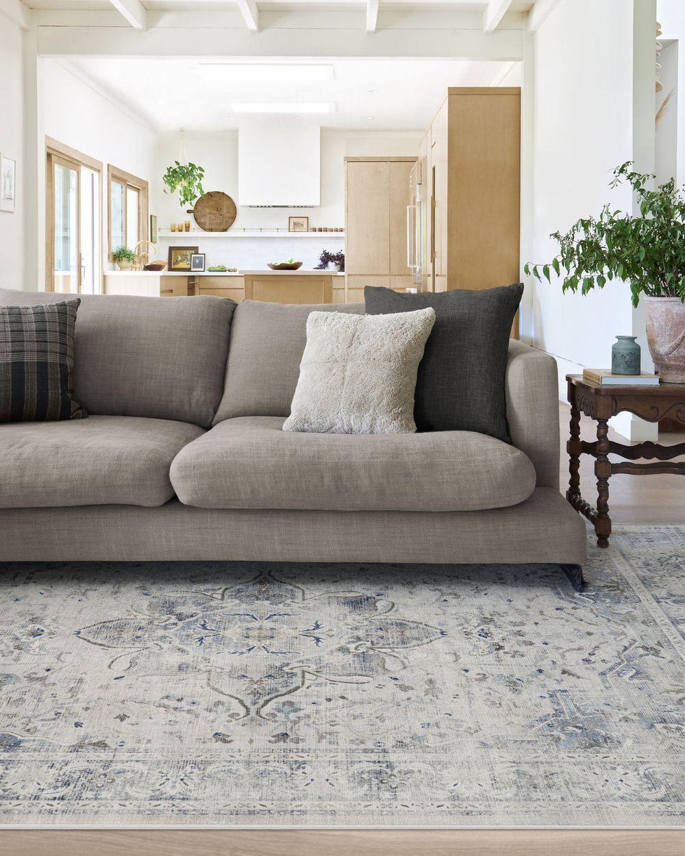 Sarrah washable rug in a real home