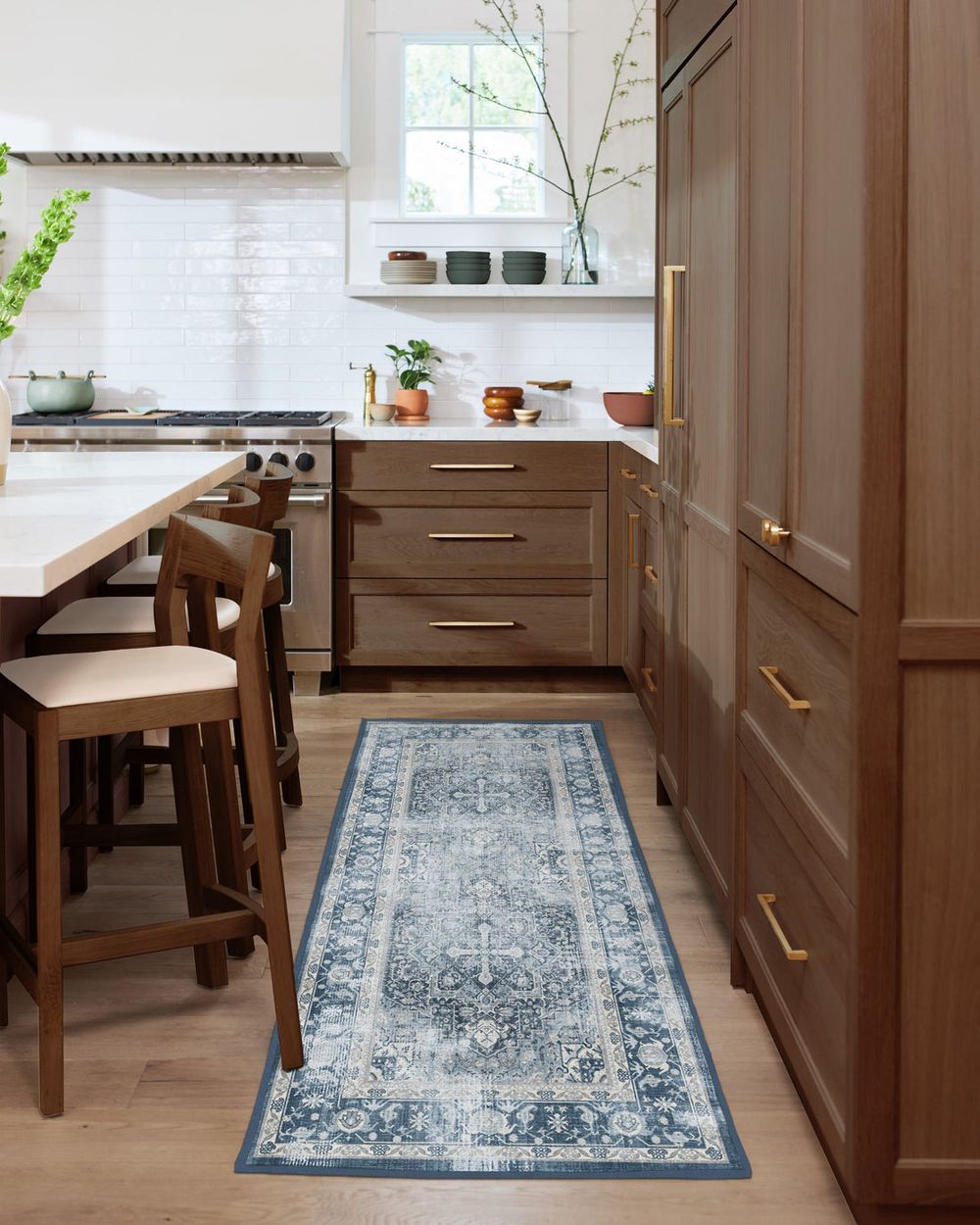 Kamran washable rug in a real home