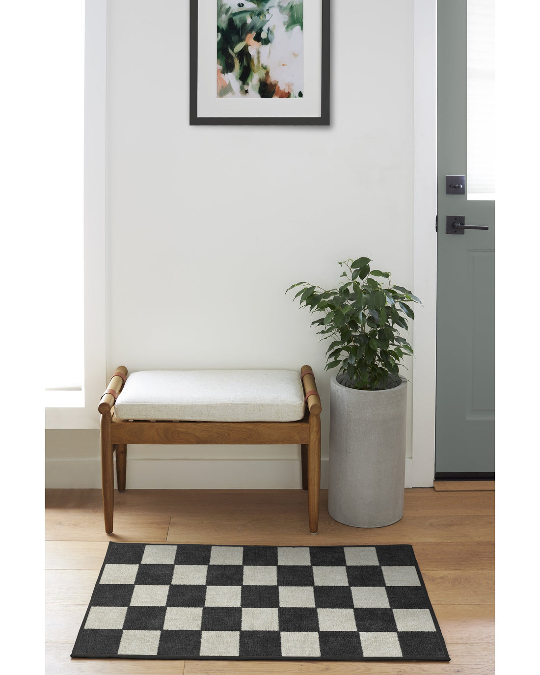 Jaque washable rug in a real home