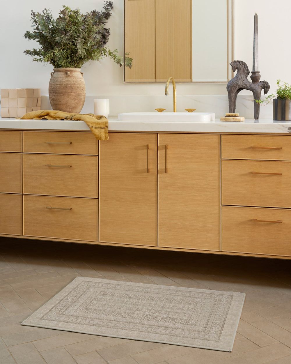 Cyrus washable rug in a real home