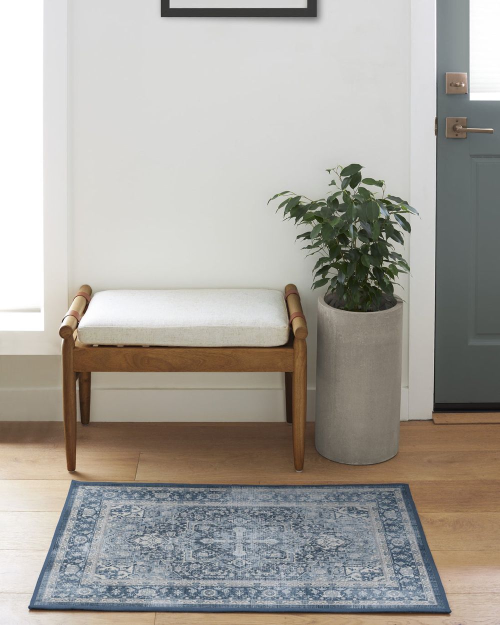Kamran washable rug in a real home