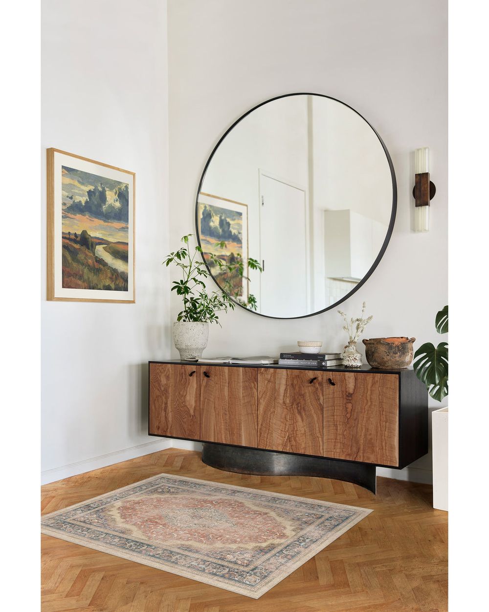 Adeline washable rug in a real home