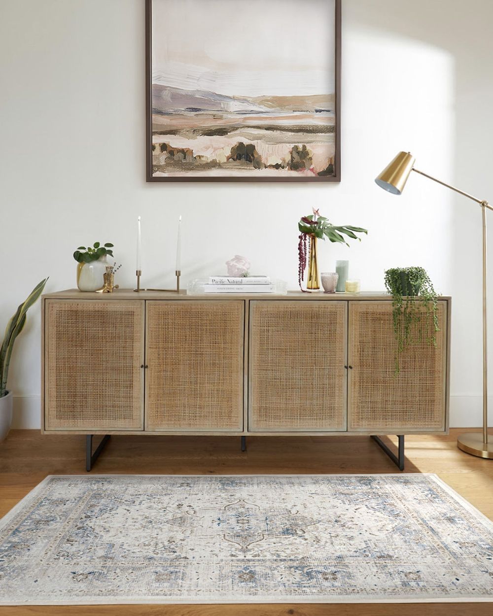 Sarrah washable rug in a real home