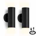 Wireless sconces pair