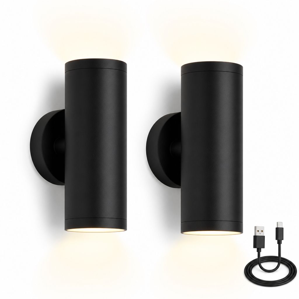 Wireless sconces pair