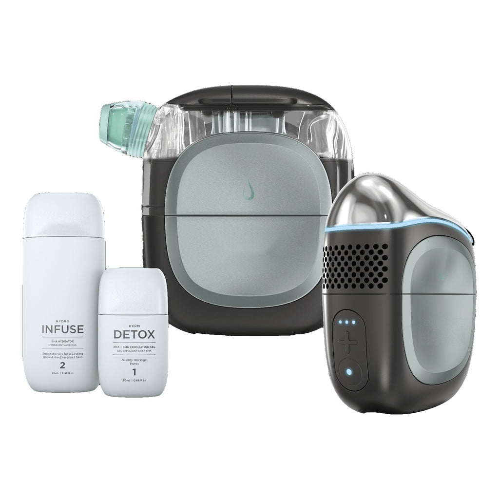 At-home facial system in black