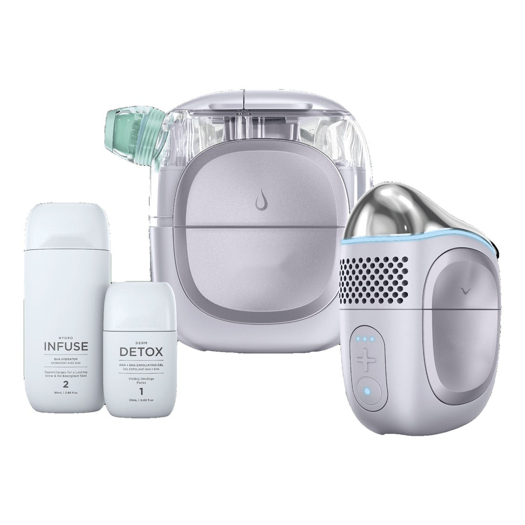 At-home facial system in lilac