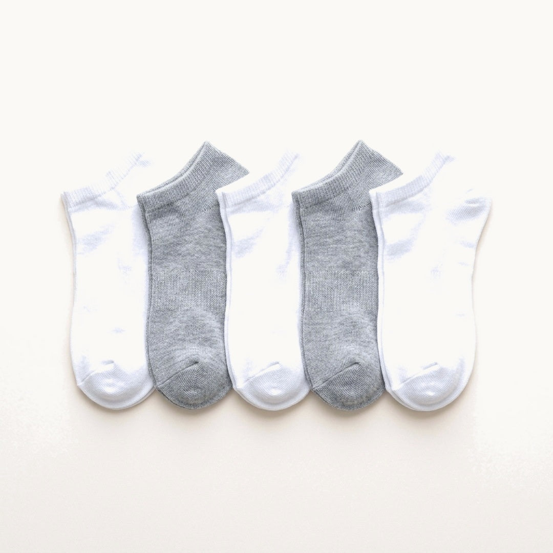 Cotton Ankle Socks - 5 Pack