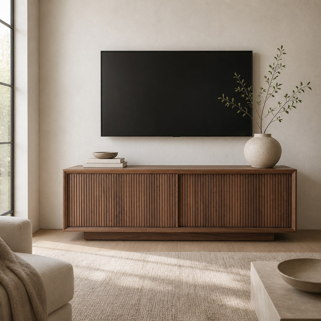 Low Media Console in a living room