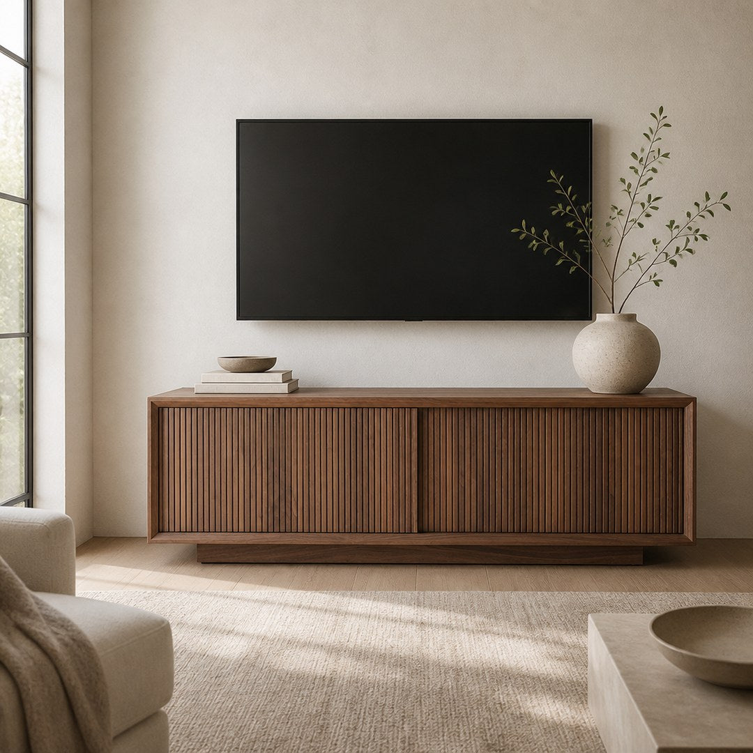 Low Media Console in a living room