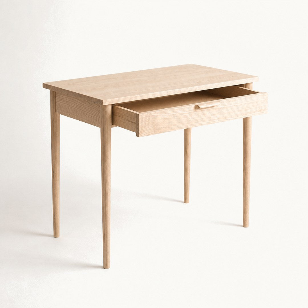 Compact Writing Desk with the drawer open