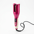 Glossy Automatic Curler in fuchsia with rotating curl chamber