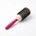 Glossy Round Ceramic Brush 2 inch with fuchsia handle