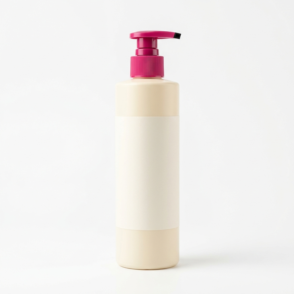 Gloss Repair Shampoo 300ml in cream bottle with fuchsia pump