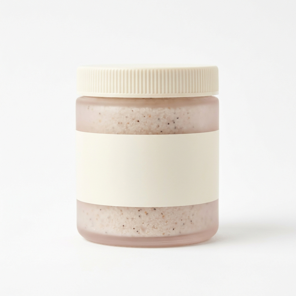 Scalp Detox Scrub 200ml frosted jar in pale blush