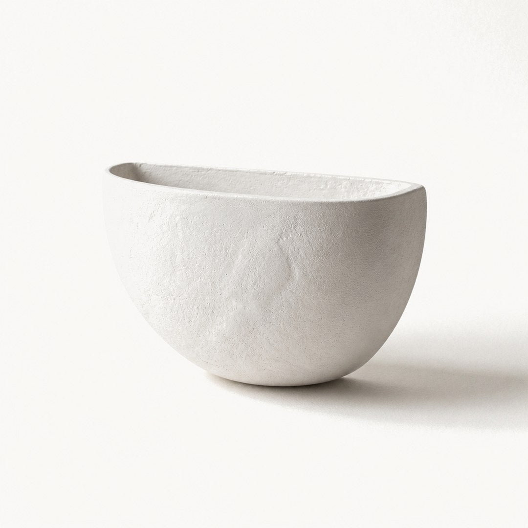 Plaster Wall Light seen from the side