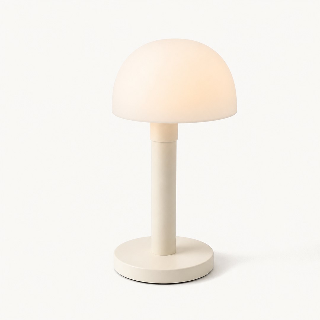 Rechargeable Table Lamp, close view of the dome