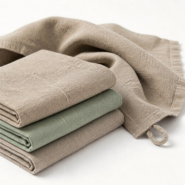 Washed Linen Tea Towels — 3