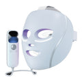 LED light therapy face mask in blue frost