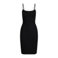 Soft Lounge Midi Slip Dress (Onyx)