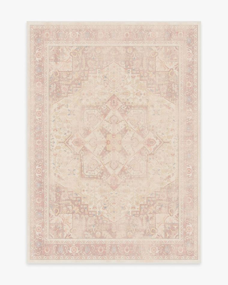 Kamran Soft Pink washable rug